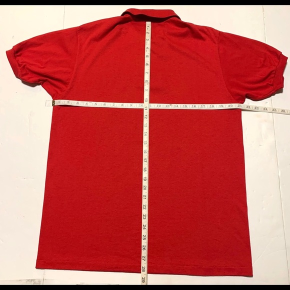 Vintage 90’s TJ’s Sports Garden, Wheeling, WV Red Short Sleeve Polo Shirt Large - Picture 7 of 8